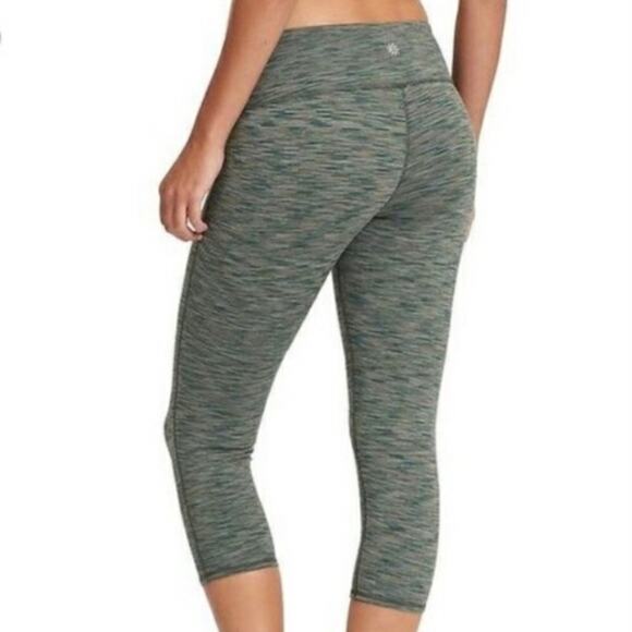 Athleta Sage Green Spacedye Crop Leggings XXS - Picture 1 of 8